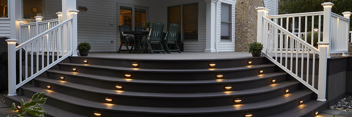 deck stair lighting