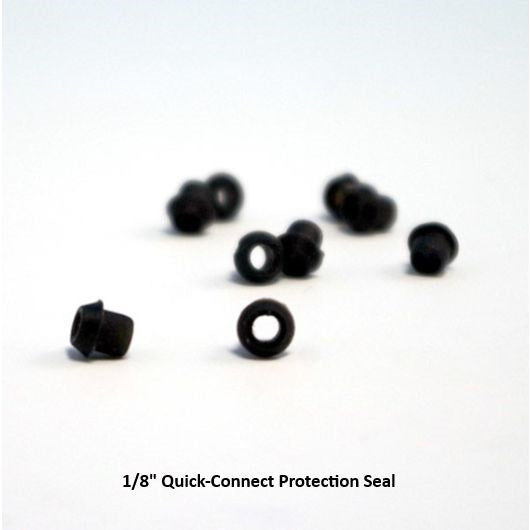 Feeney 1/8 inch Quick-Connect protection seals, black
