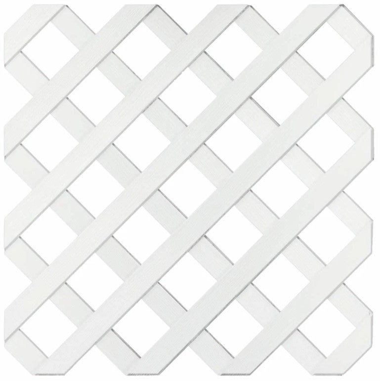 Deckorators diamond lattice panel in white