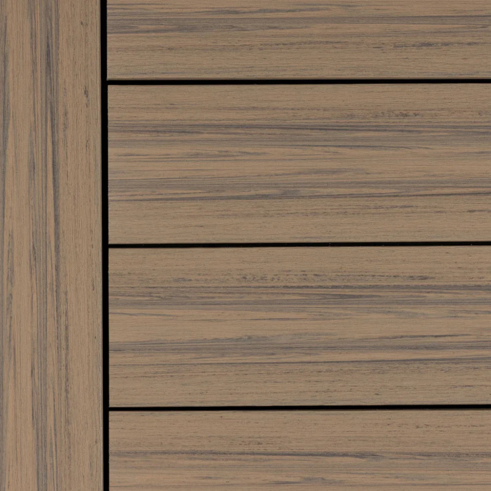 Deckorators Voyage decking in Costa with a picture frame border