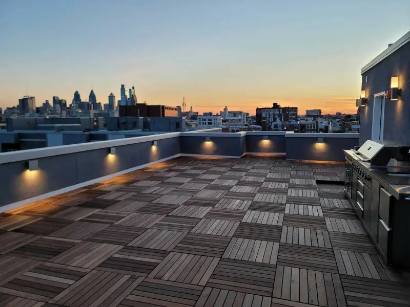 ipe decking used for a roof deck