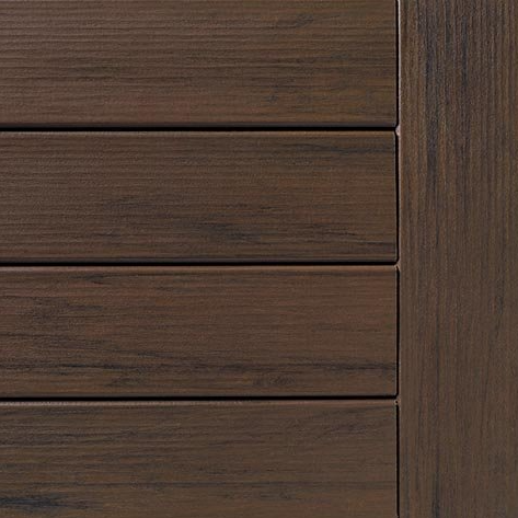TimberTech fascia in Mocha, color swatch