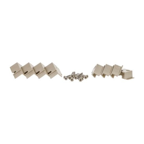 SCREENEZE plinth flush mount kit in sand with screws
