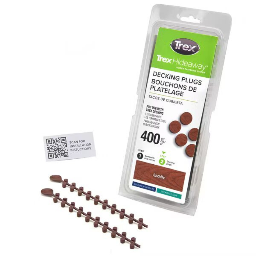 Trex deck plugs for Saddle (Select), 400 count package with plug strip