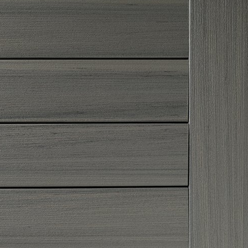 TimberTech Prime+ decking in Sea Salt Gray, color swatch