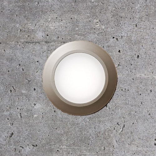 Tru-Scapes 2.5 inch dot light installed in concrete