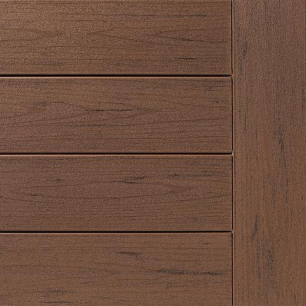 TimberTech Terrain decking in Brown Oak, color swatch