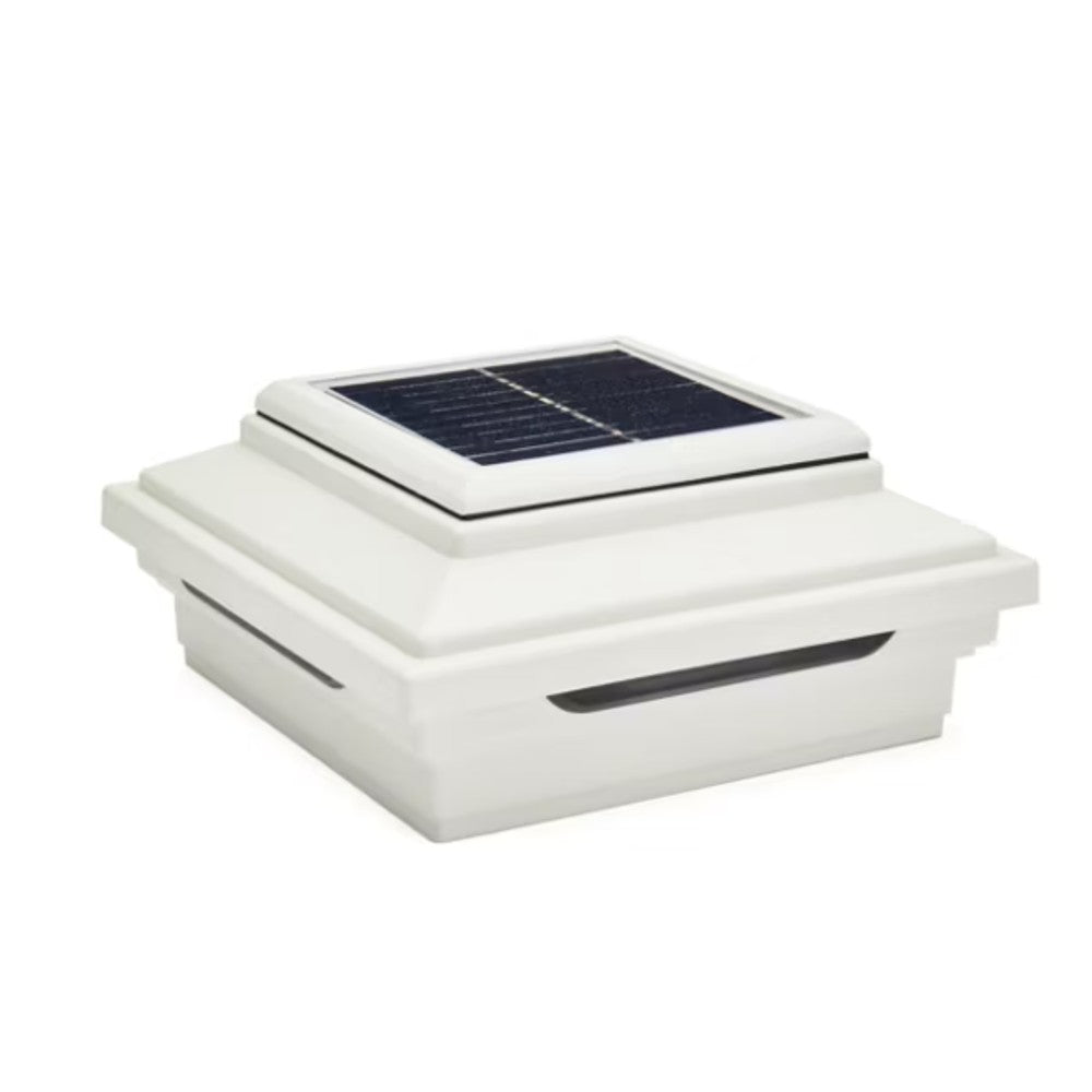 Trex solar post cap light in White