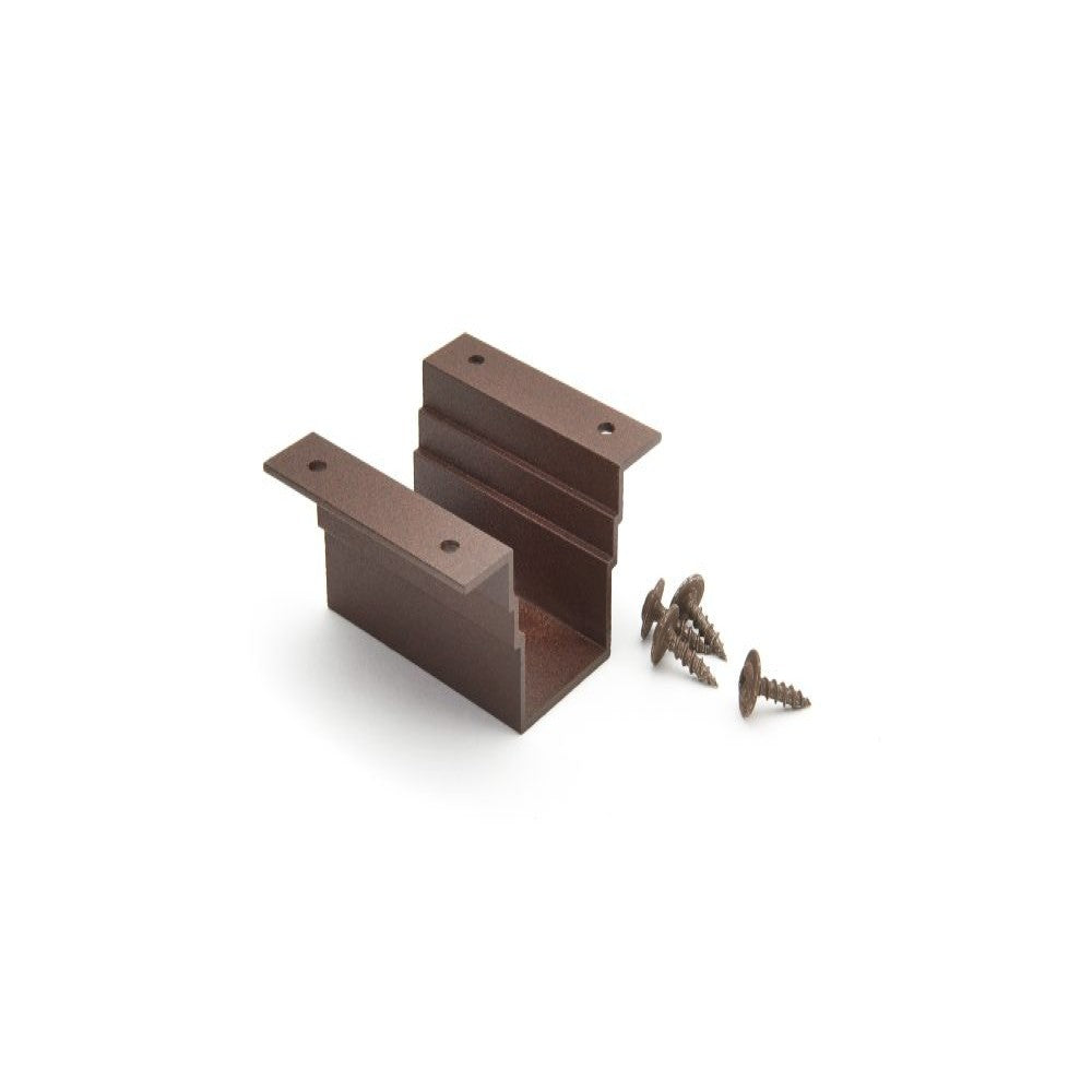 Trex Signature cocktail rail bracket adapter in Bronze with screws