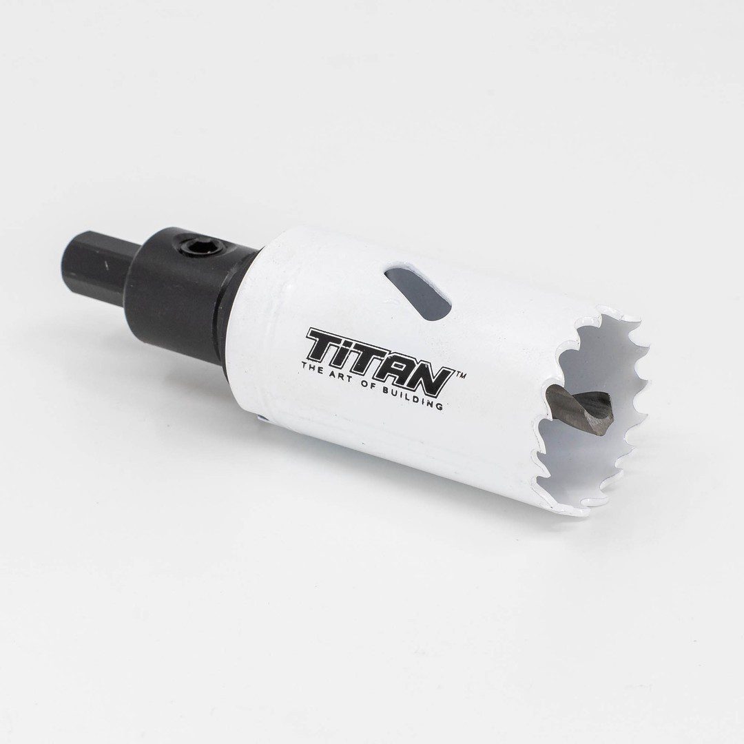 Titan hole saw with arbor