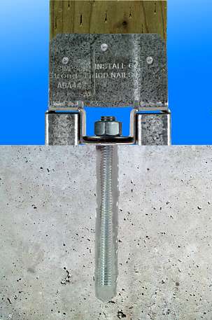 Simpson Strong Tie ABA - Adjustable Post Base for 6x6 - ZMAX Finish
