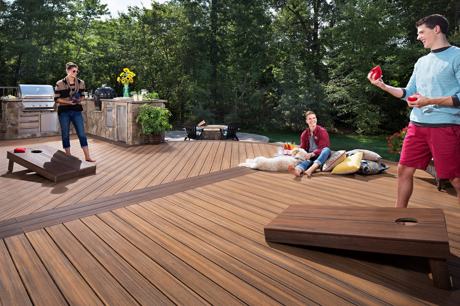 trending composite decking colors