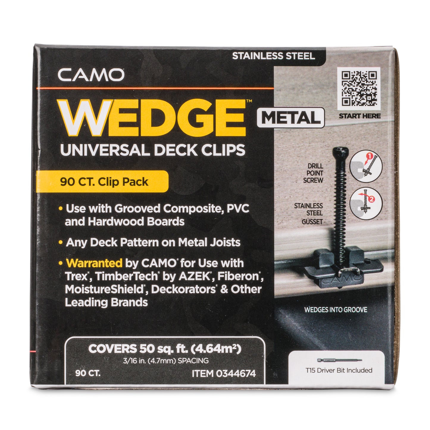 CAMO Wedge Metal Clip for Metal Deck Frames