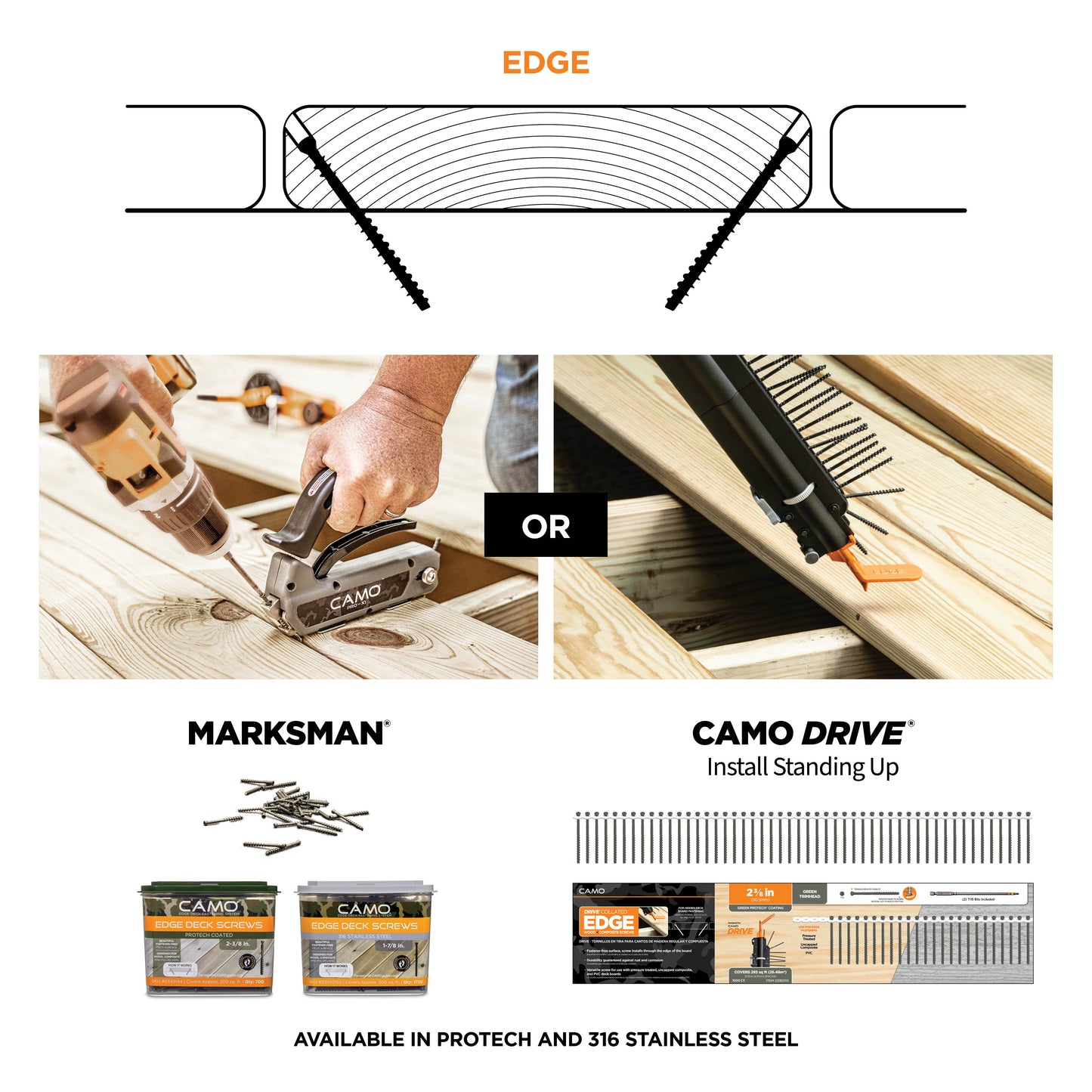 CAMO EDGE Deck Screws