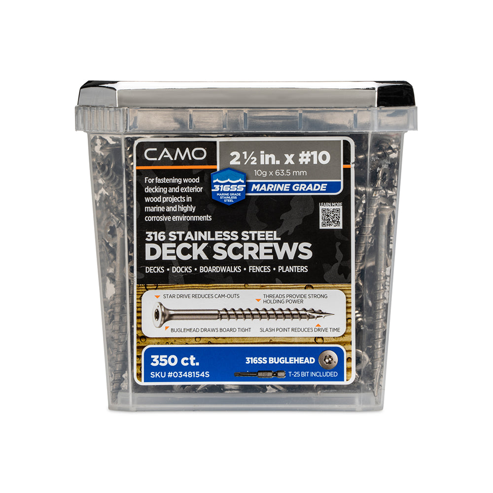 CAMO 316 Stainless Steel Color Match Deck Screws
