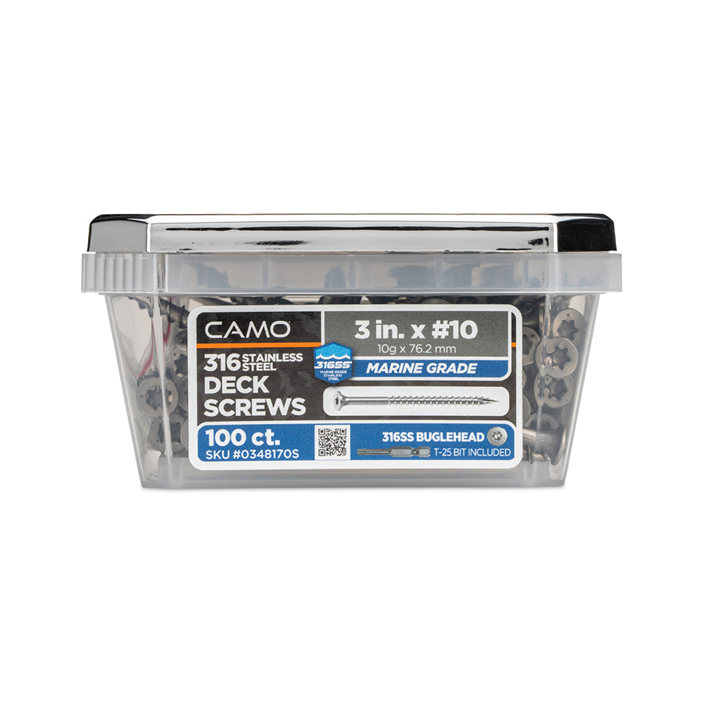 CAMO 316 Stainless Steel Color Match Deck Screws