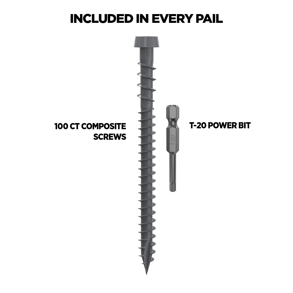 CAMO Epoxy Coated Color Match Composite Deck Screw