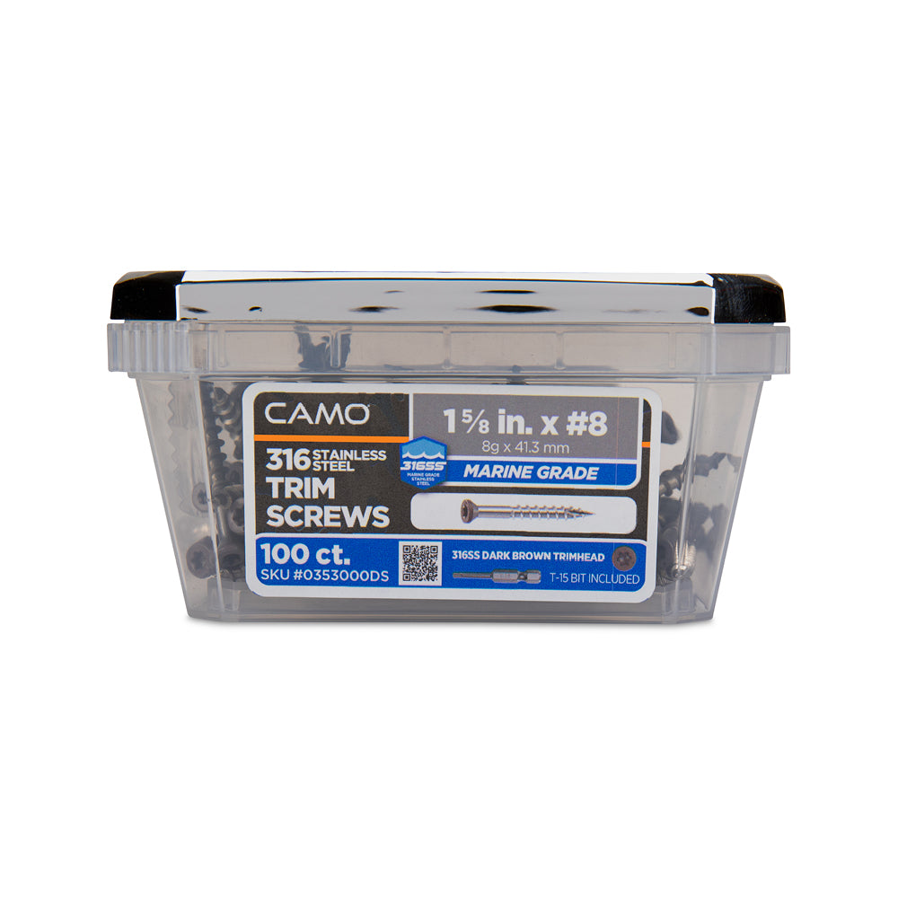 CAMO 316 Stainless Steel Color Match Deck Screws