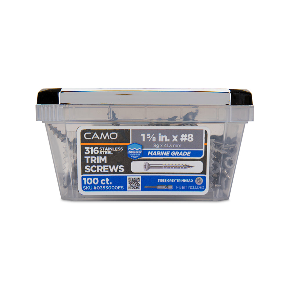 CAMO 316 Stainless Steel Color Match Deck Screws