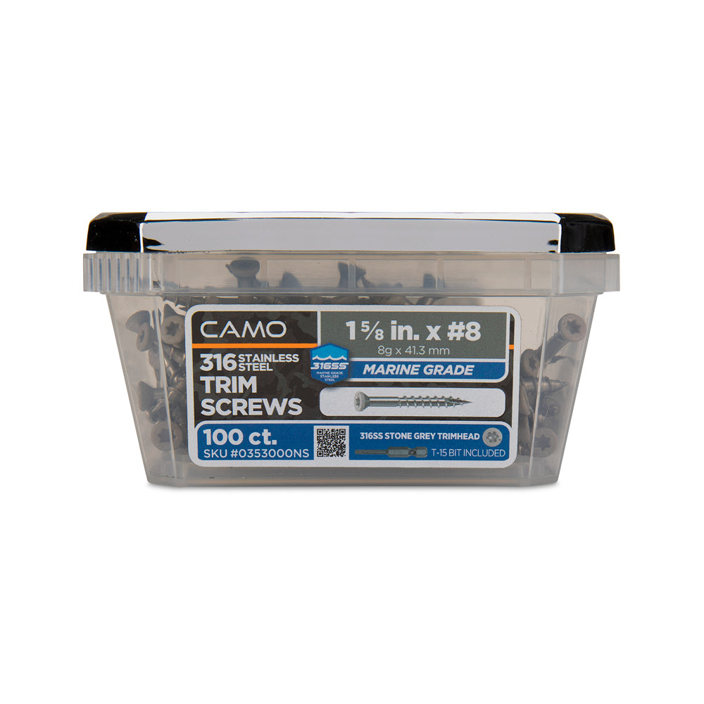 CAMO 316 Stainless Steel Color Match Deck Screws