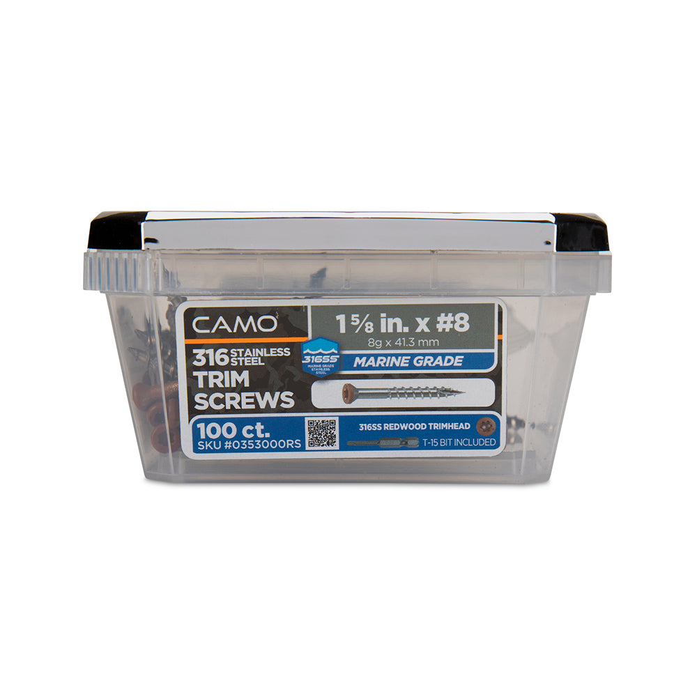 CAMO 316 Stainless Steel Color Match Deck Screws