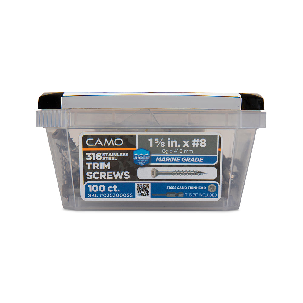 CAMO 316 Stainless Steel Color Match Deck Screws