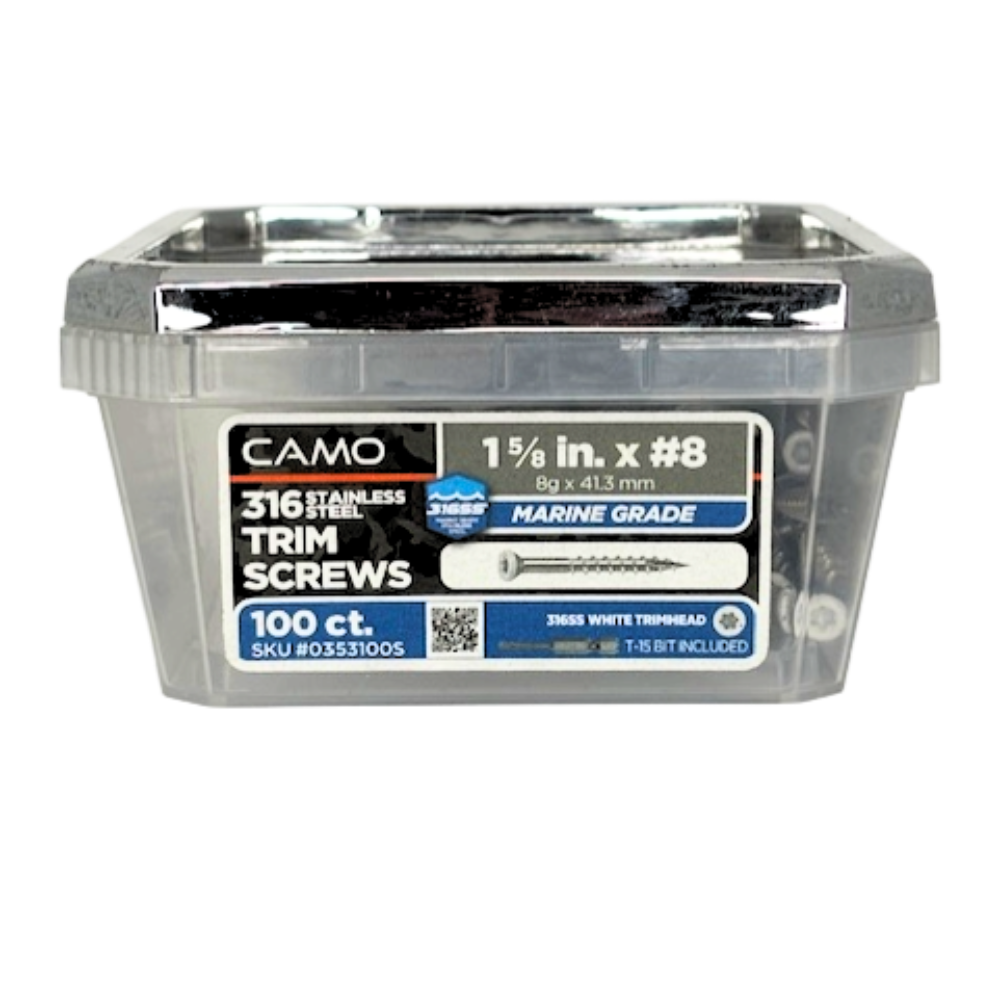 CAMO 316 Stainless Steel Color Match Deck Screws