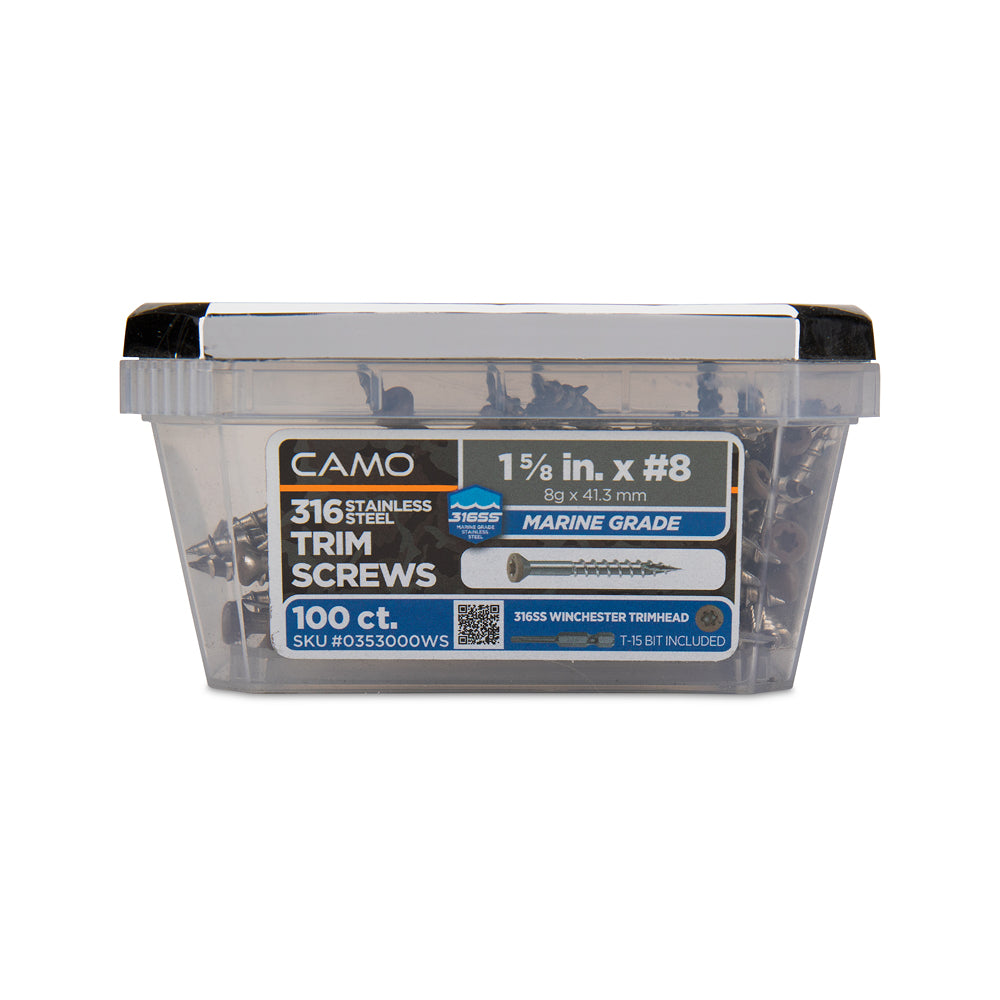 CAMO 316 Stainless Steel Color Match Deck Screws