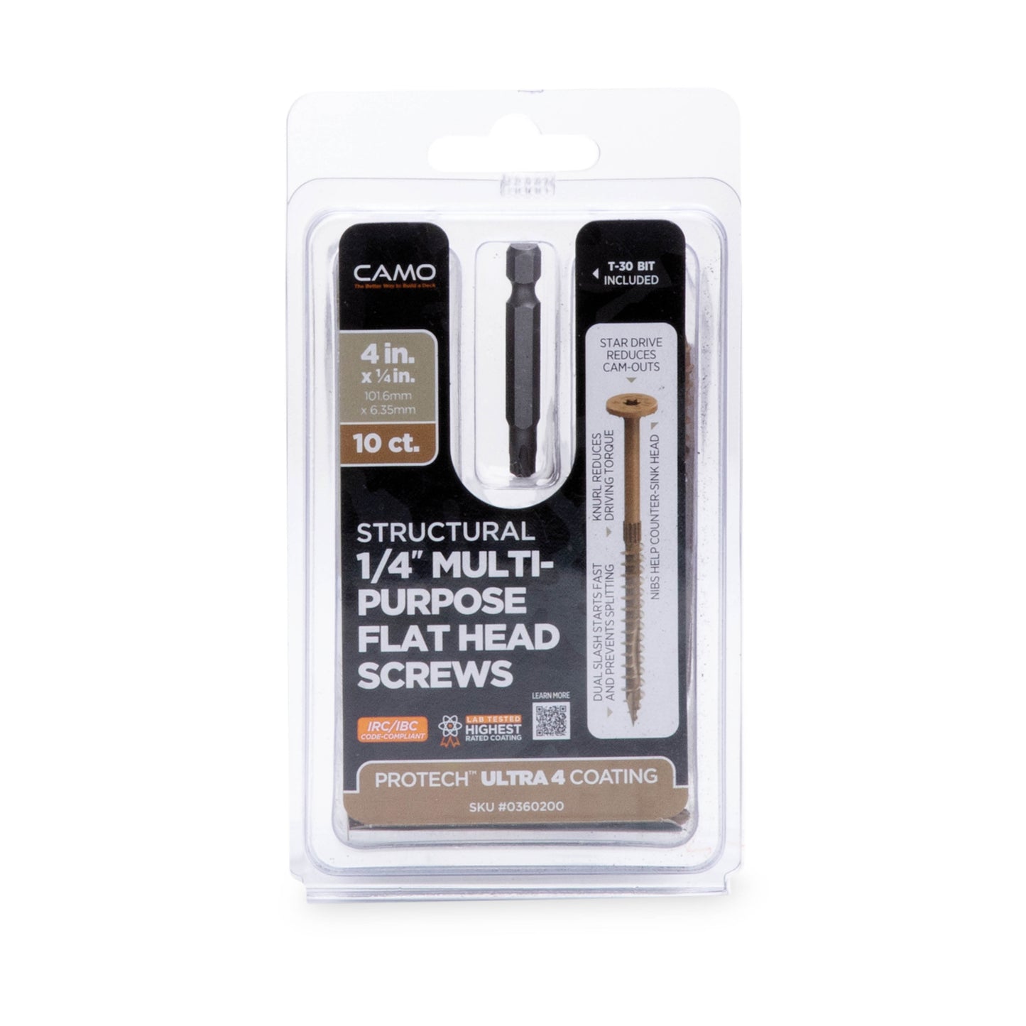 CAMO Structural Multipurpose Flat Head Screws