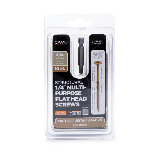 CAMO Structural Multipurpose Flat Head Screws