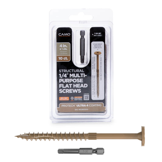 CAMO Structural Multipurpose Flat Head Screws
