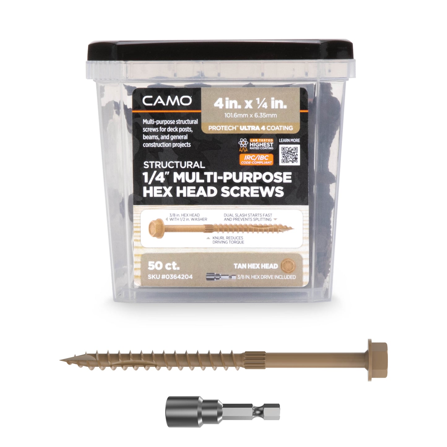 CAMO Structural Multipurpose Hex Head Screws