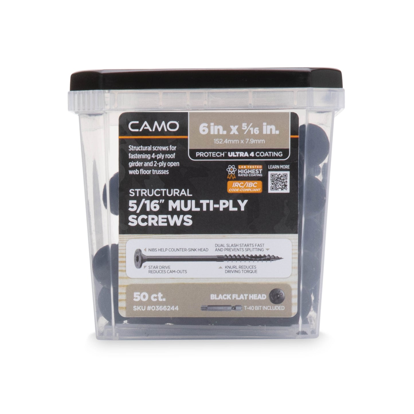CAMO Structural Multipurpose Flat Head Screws