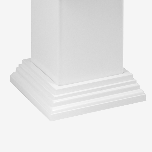 Wolf Railing - 4" Post Skirts PVC Railing Wolf White 4" 1-Pc Post Trim 