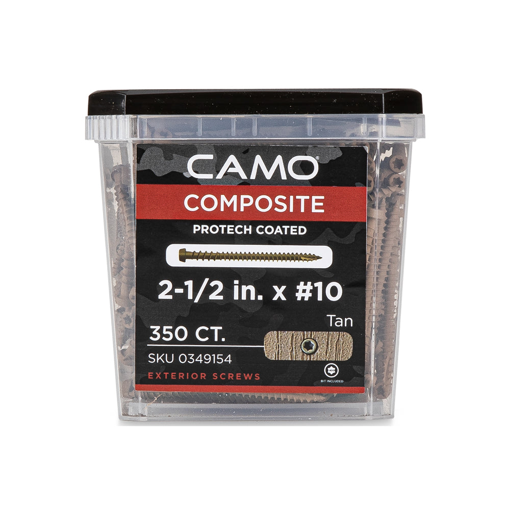 CAMO Epoxy Coated Color Match Composite Deck Screw