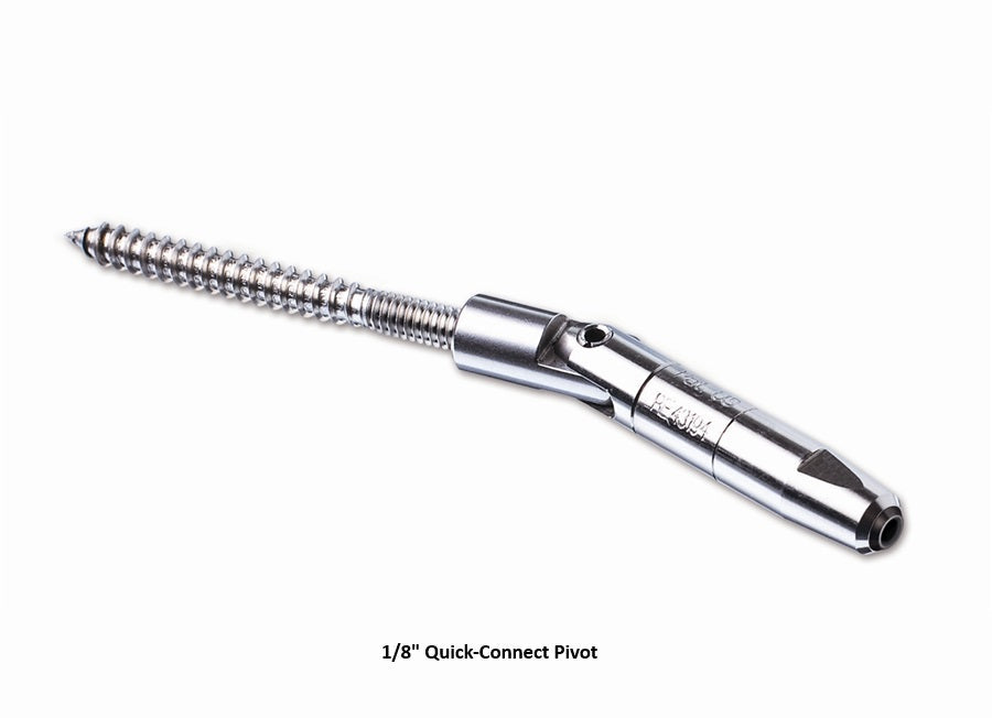 Feeney Railing - CableRail Fittings Cable Railing Feeney Fittings 1/8" Quick-Connect Pivot Pkg 