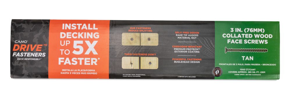 CAMO DRIVE Collated Face Screws for Pressure Treated Decking