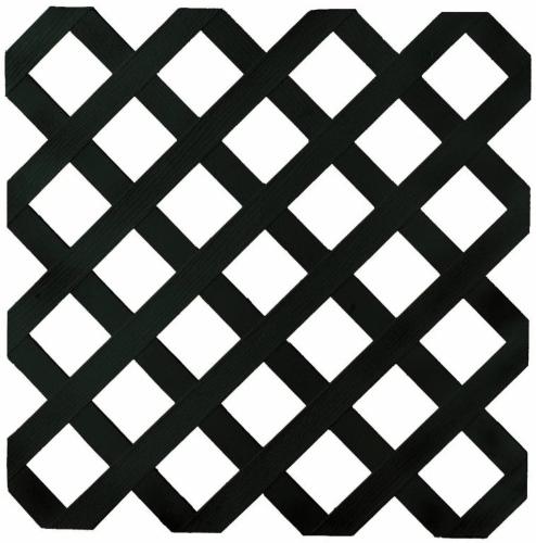 Classic Lattice by Deckorators Lattice Panels Deckorators 4&#39; x 8&#39; Black 