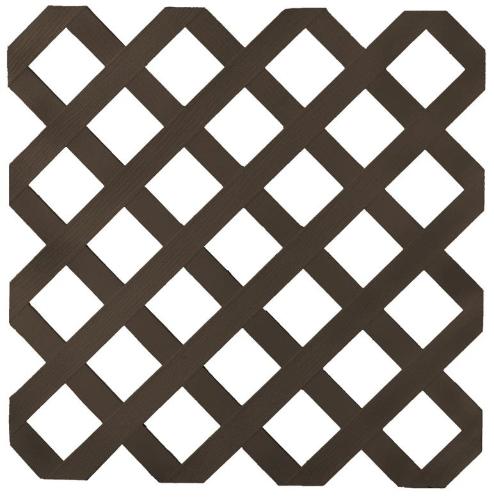 Classic Lattice by Deckorators Lattice Panels Deckorators 4&#39; x 8&#39; Dark Brown 