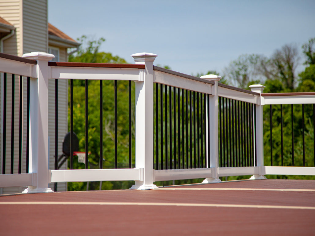 Coastal living railing round balusters