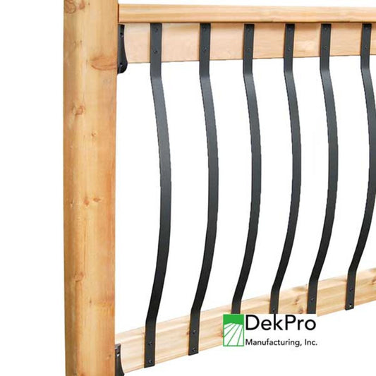 DekPro Aluminum Arc Face Mount Balusters