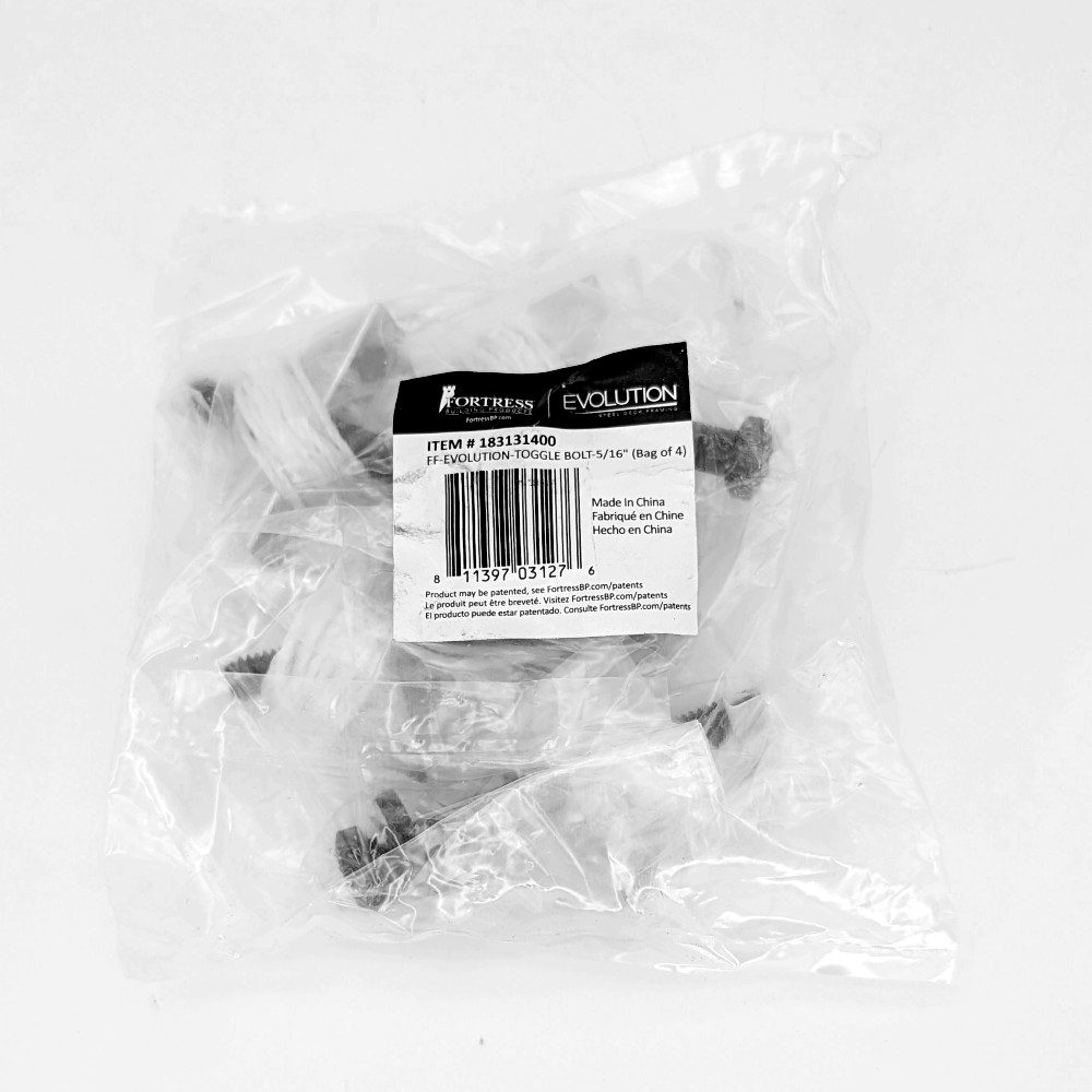 Evolution Toggle Bolts for Steel Frame 4pk