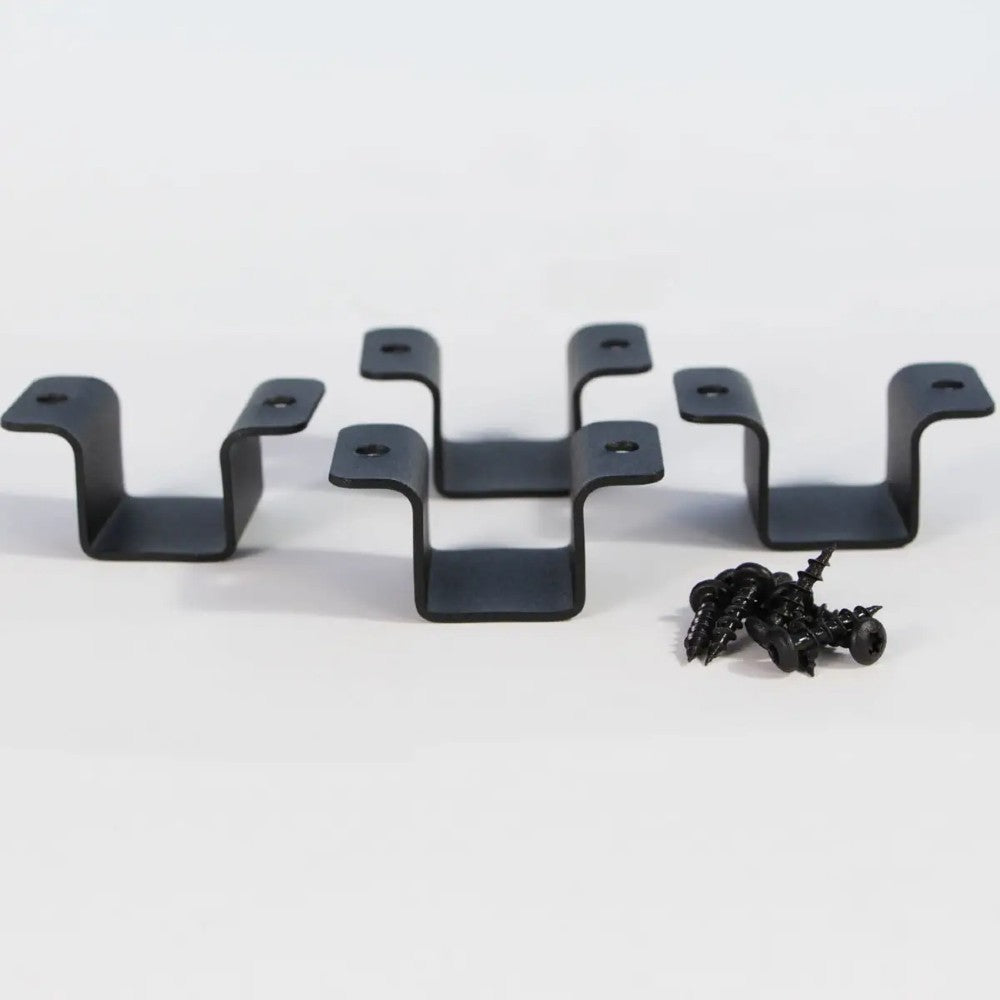 Fortress FE26 Cap Rail Clip: Black, 1.25", 4-Pack
