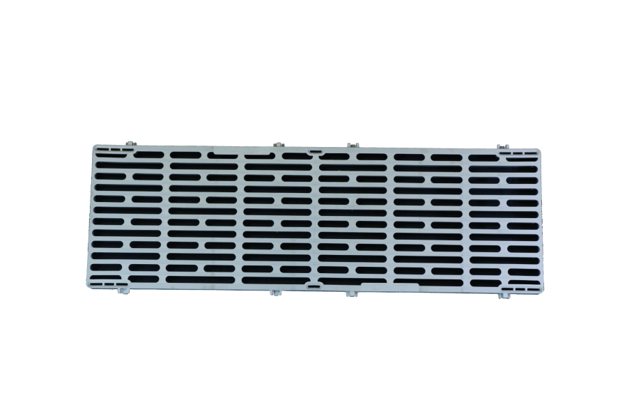 ThruFlow Decking - Impact Series - Light Grey Grated Decking Panel ThruFlow Light Grey 1' x 3'