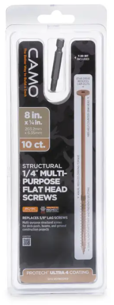 CAMO Structural Multipurpose Flat Head Screws