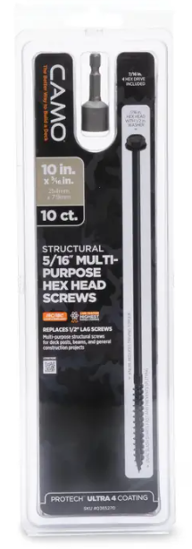 CAMO Structural Multipurpose Hex Head Screws