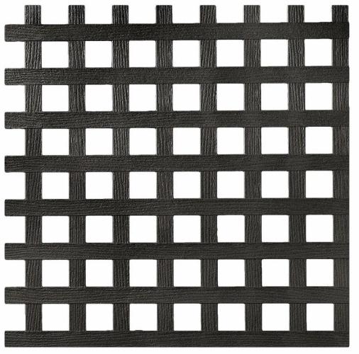 Square Lattice by Deckorators Lattice Panels Deckorators Black 4&#39; x 8&#39;