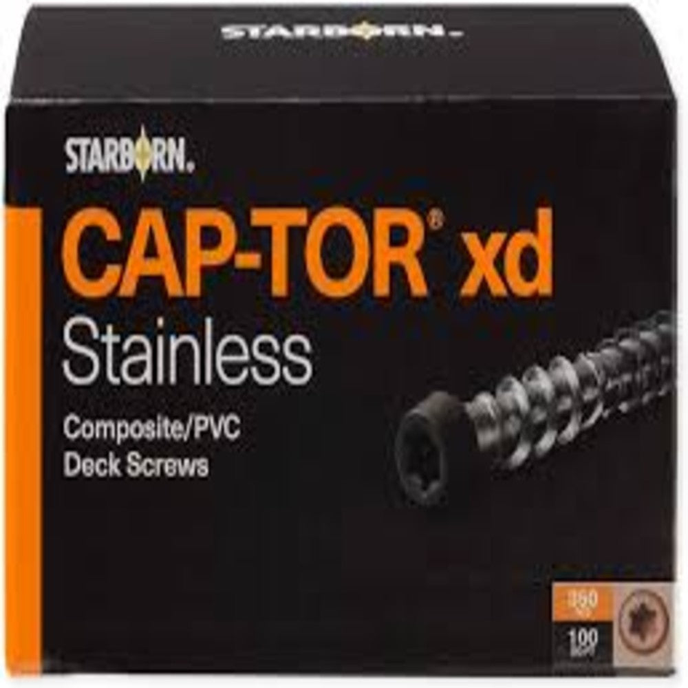 Starborn CAP-TOR xd 316SS Color-Match Screw for Trex Decking