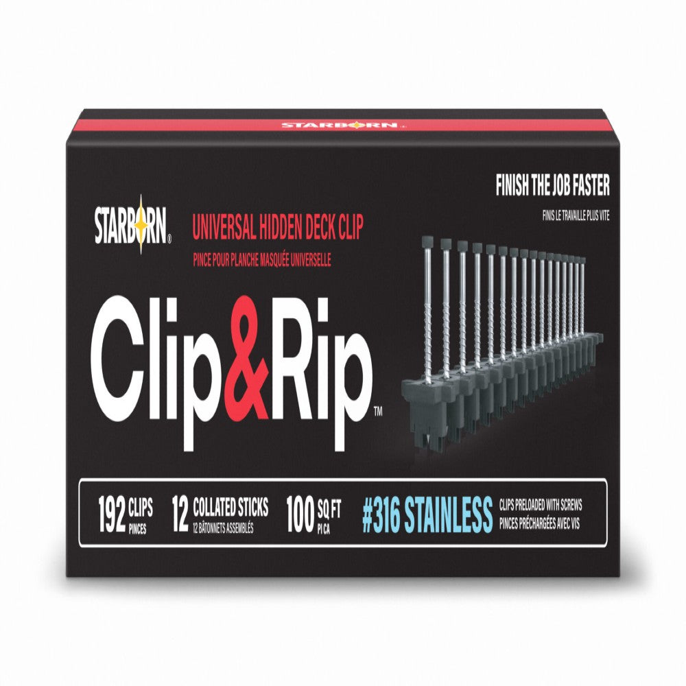 Starborn Clip & Rip Universal Hidden Deck Clip 316SS
