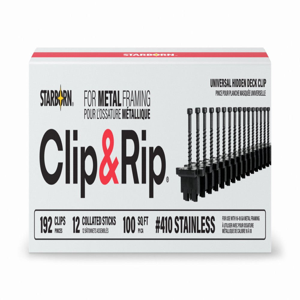 Starborn Clip & Rip Universal Hidden Deck Clip for Metal 410SS